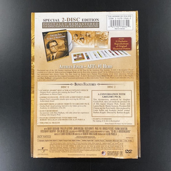 To Kill A Mockingbird (Universal Legacy Series) - 2-Disc DVD Set - Picture 2 of 11